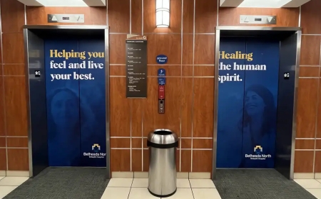 Vibrant Elevator Wraps Transform Raleigh NC Buildings